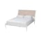 Baxton Studio Louetta Coastal White Caved Contrasting Queen Size 4-Piece Bedroom Set 246-13621-13628-13628-13625-ZORO - alternate 4